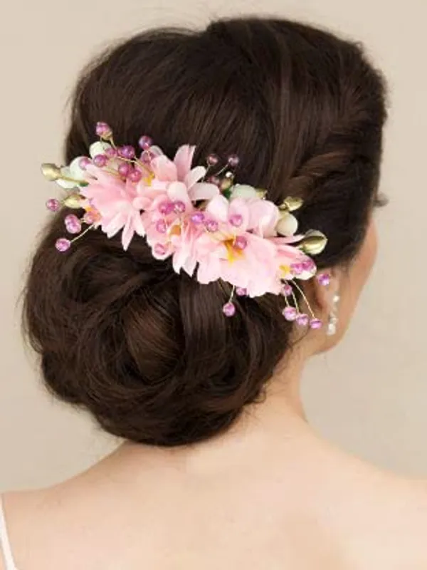 Baby_Pink_Artificial_Beautiful_Flower_Comb_Slide_|_Bridal_Hair_Barrette_Ties,_Hairpins_For_Women_&_Girls_(16_X_14_X_10_Cm)
