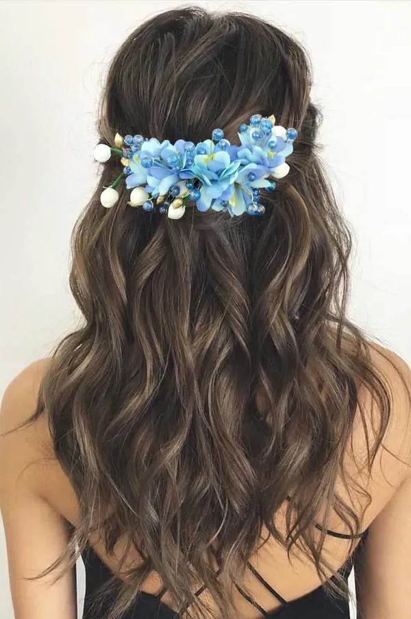 Blue_Artificial_Beautiful_Flower_Comb_Slide_|_Bridal_Hair_Barrette_Ties,_Hairpins_For_Women_&_Girls_(16_X_14_X_10_Cm)
