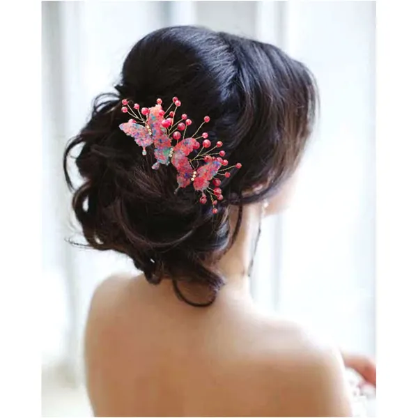 Red_Artificial_3_Butterfly_With_Stones_And_Pearls_Comb_Slide_Hair_Bun_Accessories_For_Women_&_Girls