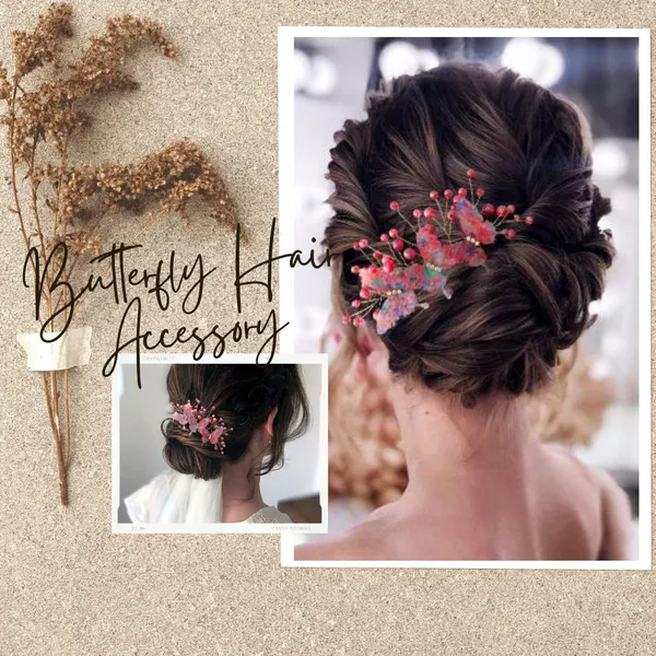 Red_Artificial_3_Butterfly_With_Stones_And_Pearls_Comb_Slide_Hair_Bun_Accessories_For_Women_&_Girls