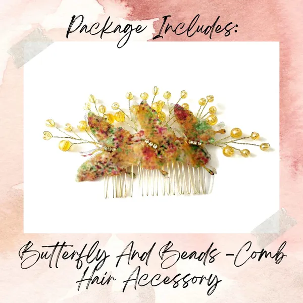 Yellow_Artificial_3_Butterfly_With_Stones_And_Pearls_Comb_Slide_Hair_Bun_Accessories_For_Women_&_Girls