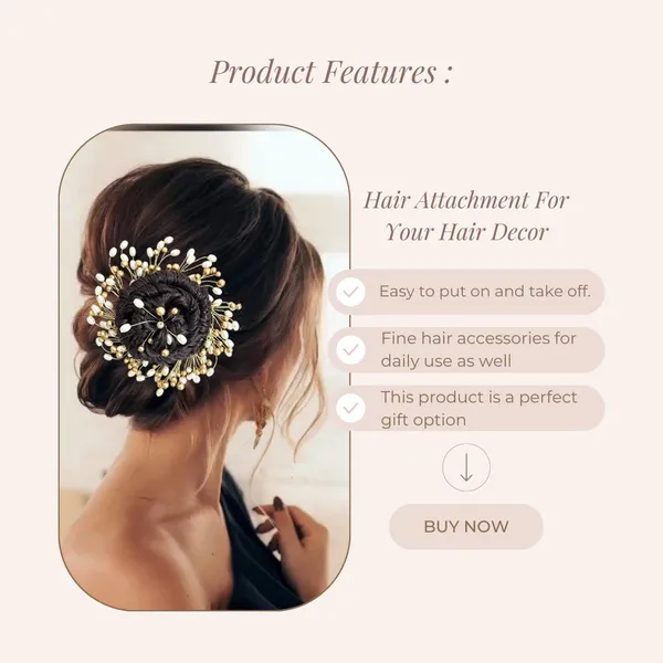 Golden_Artificial_Stones_And_Pearls_Hair_Clip_Accessories_For_Women_&_Girls