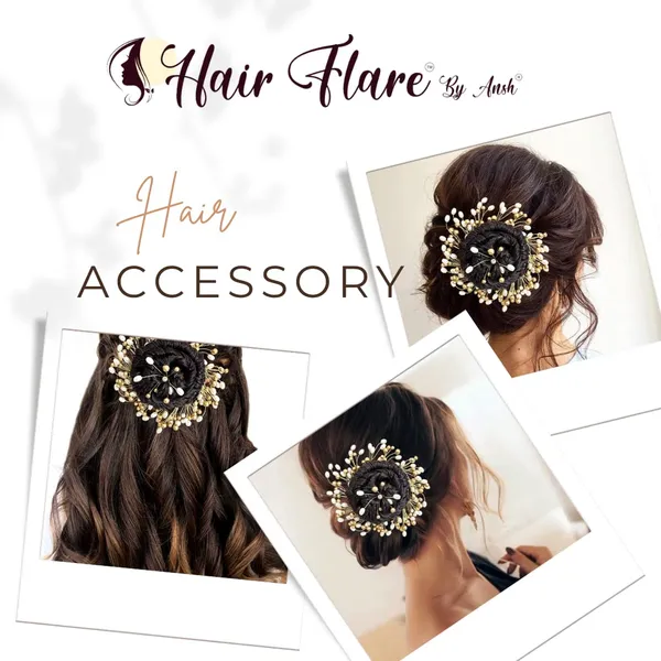 Golden_Artificial_Stones_And_Pearls_Hair_Clip_Accessories_For_Women_&_Girls