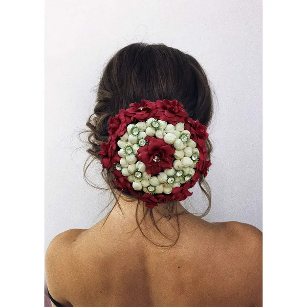 Maroon_Artificial_Butterfly_Style_Designed_With_Stones_And_Pearls_Bridal_Hair_Claw_Accessories_For_Women_&_Girls