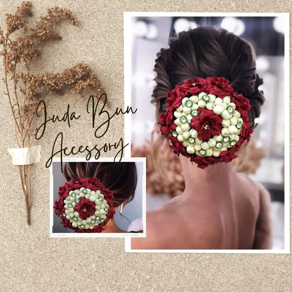 Maroon_Artificial_Butterfly_Style_Designed_With_Stones_And_Pearls_Bridal_Hair_Claw_Accessories_For_Women_&_Girls