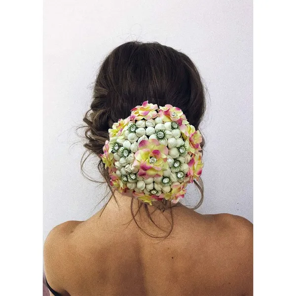 Yellow_Artificial_Butterfly_Style_Designed_With_Stones_And_Pearls_Bridal_Hair_Claw_Accessories_For_Women_&_Girls
