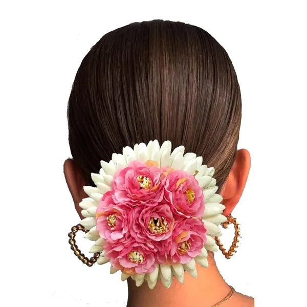 Baby_Pink_Artificial_Plastic_Rounded_Rose_Flower_Design_Hair_Pin_Accessories_For_Women_&_Girls_(14_X_8_X_1_Cm)