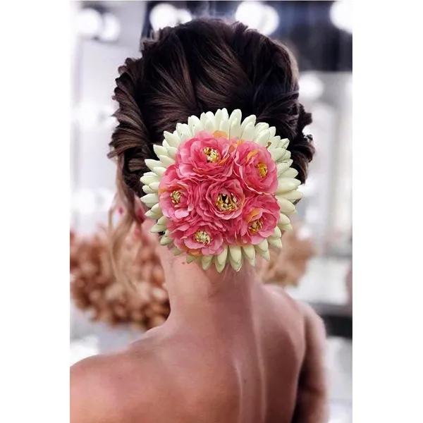 Baby_Pink_Artificial_Plastic_Rounded_Rose_Flower_Design_Hair_Pin_Accessories_For_Women_&_Girls_(14_X_8_X_1_Cm)