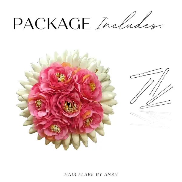 Baby_Pink_Artificial_Plastic_Rounded_Rose_Flower_Design_Hair_Pin_Accessories_For_Women_&_Girls_(14_X_8_X_1_Cm)