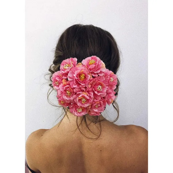 Baby_Pink_Artificial_Dalhia_Flower_Rounded_Juda_Designed_Bridal_Hair_Claw_Accessories_For_Women_&_Girls