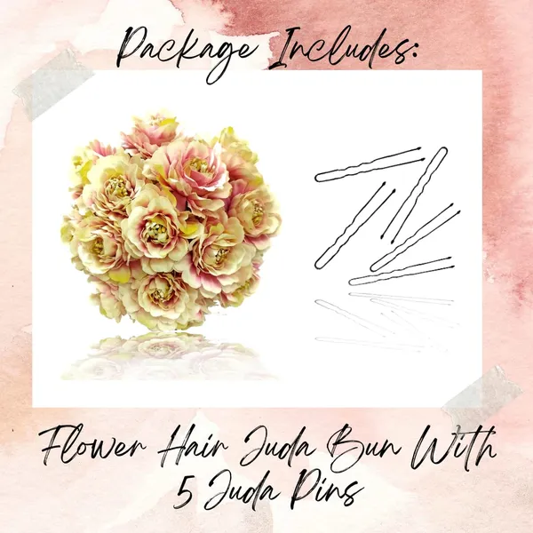 Peach_Artificial_Dalhia_Flower_Rounded_Juda_Designed_Bridal_Hair_Claw_Accessories_For_Women_&_Girls