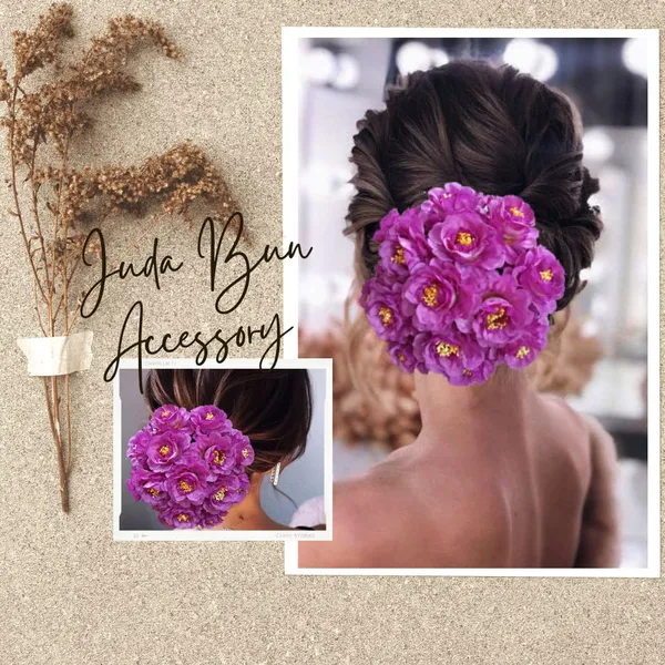 Purple_Artificial_Dalhia_Flower_Rounded_Juda_Designed_Bridal_Hair_Claw_Accessories_For_Women_&_Girls
