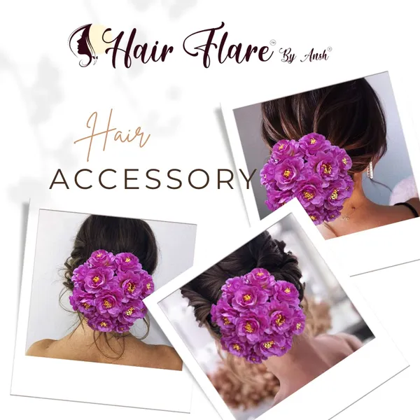 Purple_Artificial_Dalhia_Flower_Rounded_Juda_Designed_Bridal_Hair_Claw_Accessories_For_Women_&_Girls