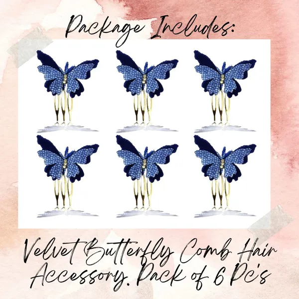 Pack_of_6_Blue_Velvet_Butterfly_Hair_Pin_Accessories