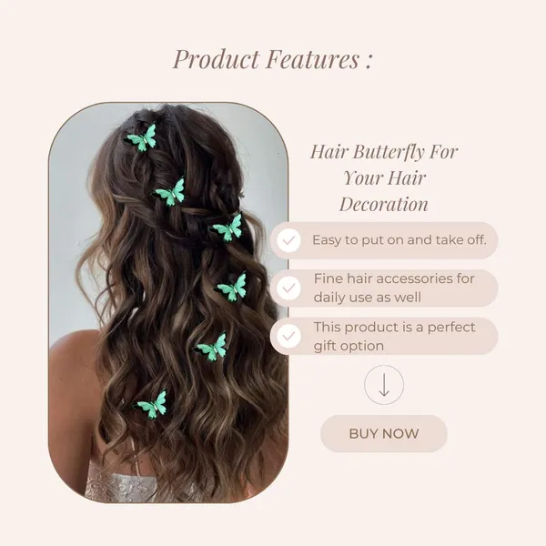 Pack_of_6_Dark_Green_Velvet_Butterfly_Hair_Pin_Accessories