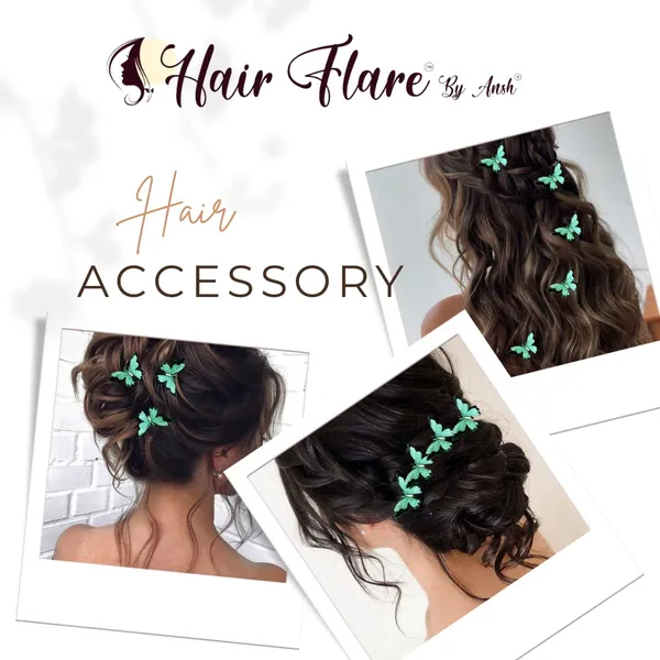 Pack_of_6_Dark_Green_Velvet_Butterfly_Hair_Pin_Accessories