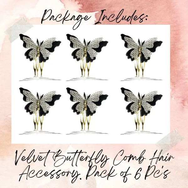 Pack_of_6_Grey_Velvet_Butterfly_Hair_Pin_Accessories