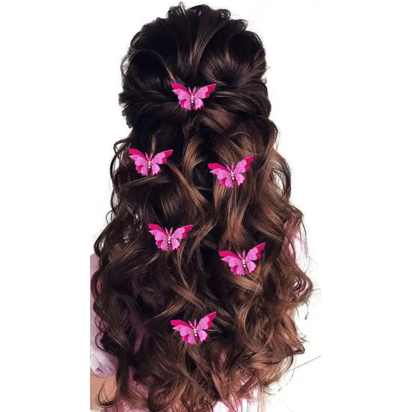 Pack_of_6_Hot_Pink_Velvet_Butterfly_Hair_Pin_Accessories