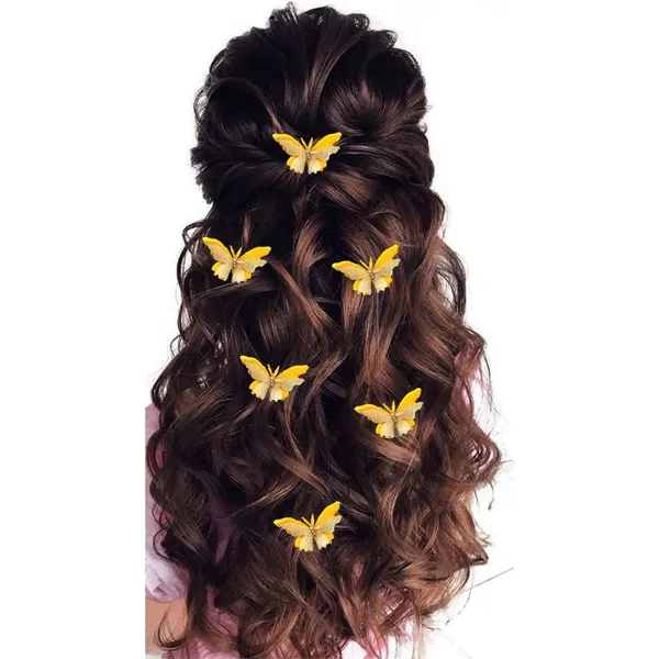 Pack_of_6_Yellow_Velvet_Butterfly_Hair_Pin_Accessories