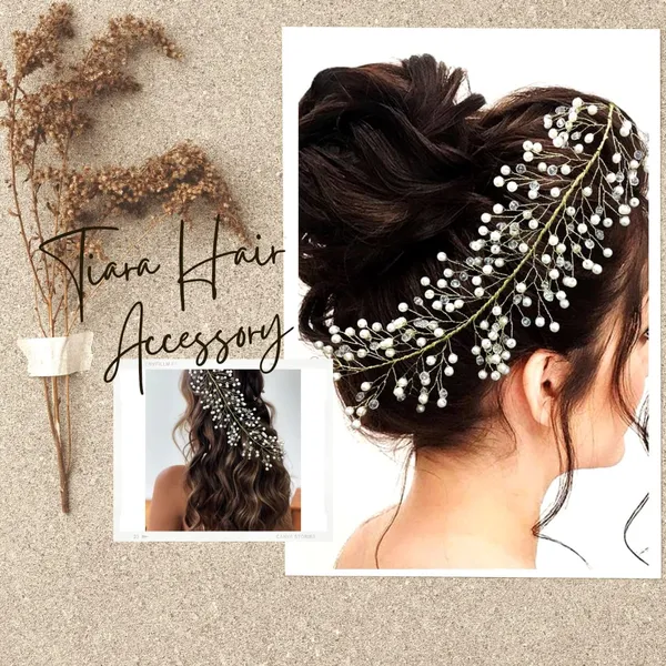 Silver_Pearl_And_Beads_Hair_Vein_For_Women_&_Girls
