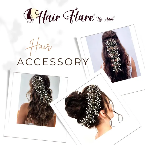 Silver_Pearl_And_Beads_Hair_Vein_For_Women_&_Girls