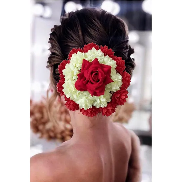 Red_Artificial_Plastic_Rounded_Rose_Flower_Design_Hairpin_Accessories_For_Women_&_Girls_(14_X_8_X_1_Cm)