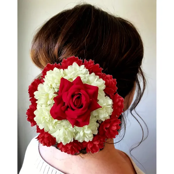 Red_Artificial_Plastic_Rounded_Rose_Flower_Design_Hairpin_Accessories_For_Women_&_Girls_(14_X_8_X_1_Cm)