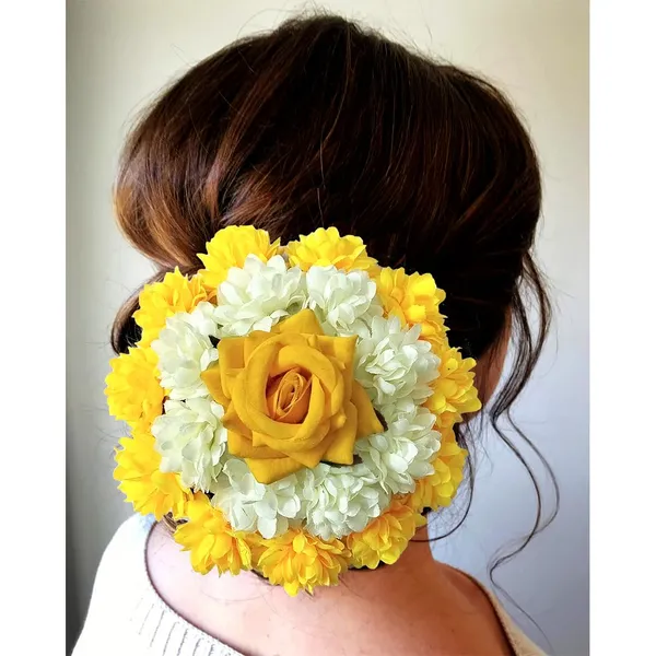Yellow_Artificial_Plastic_Rounded_Rose_Flower_Design_Hairpin_Accessories_For_Women_&_Girls_(14_X_8_X_1_Cm)
