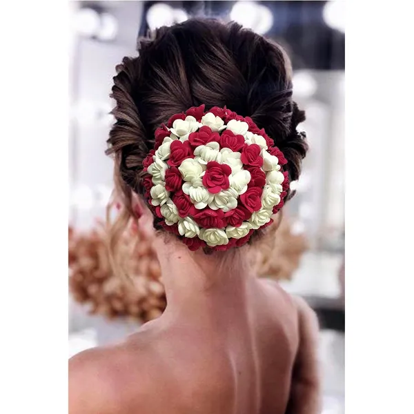 Dark_Pink_Artificial_Plastic_Rounded_Floral_Design_Hairpinaccessories_For_Women_&_Girls_(14_X_8_X_1_Cm)