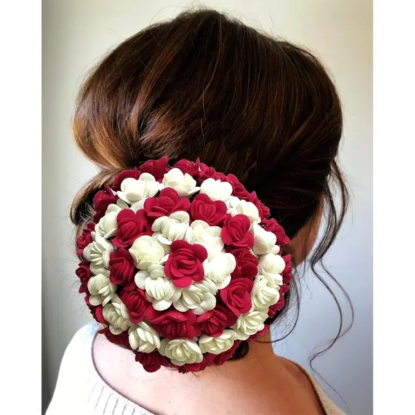 Dark_Pink_Artificial_Plastic_Rounded_Floral_Design_Hairpinaccessories_For_Women_&_Girls_(14_X_8_X_1_Cm)