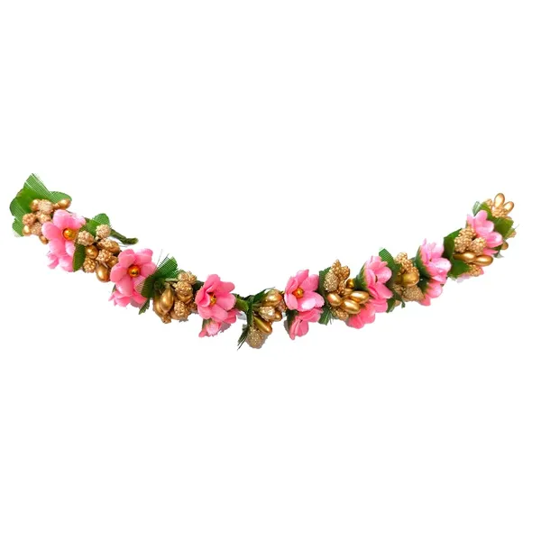 Baby_Pink_Small_Flower_And_Beads_Design_Hairpin_For_Women_And_Girl_(14_X_8_X_1_Cm)