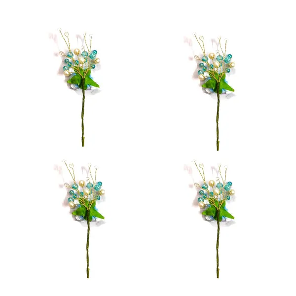 Blue_Artificial_Rose_Flower_And_Pearl_Hair_Pin_Accessories_For_Women_&_Girls_(Set_Of_4)_(14_X_8_X_1_Cm)