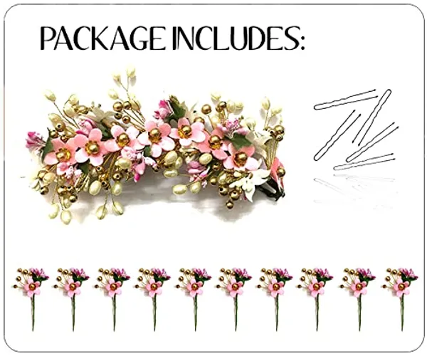 Baby_Pink_Floral_Hair_Vein_And_Hair_Pin_Set_For_Women_&_Girls_(14_X_8_X_1_Cm)