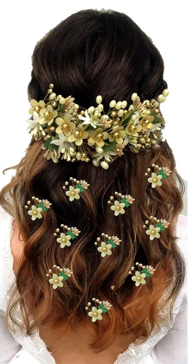 Golden_Floral_Hair_Vein_And_Hair_Pin_Set_For_Women_&_Girls_(14_X_8_X_1_Cm)