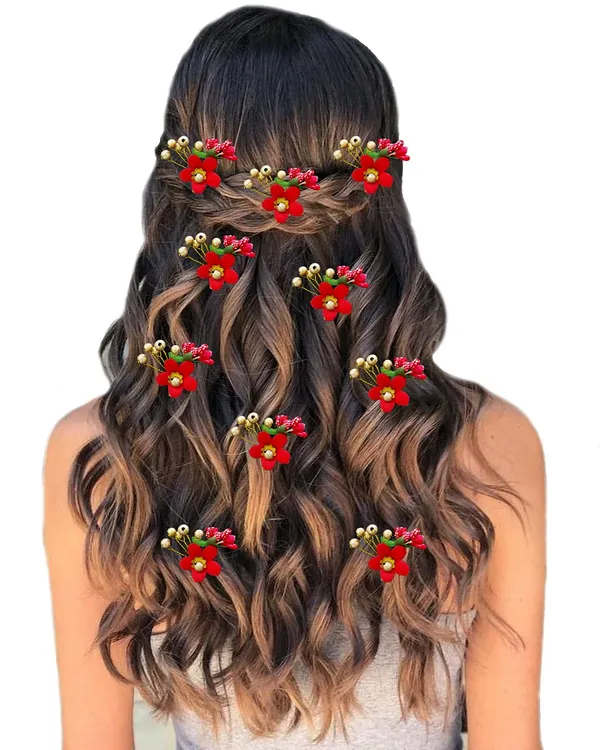 Red_Floral_Hair_Vein_And_Hair_Pin_Set_(14_X_8_X_1_Cm)