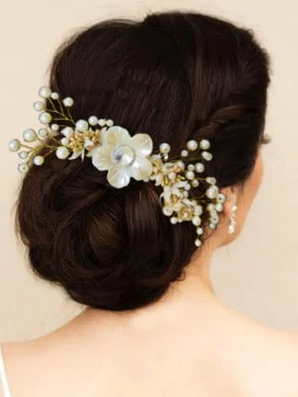 Silver_&_Gold_Attractive_Artificial_Bridal_Hair_Accessories_For_Women_&_Girls
