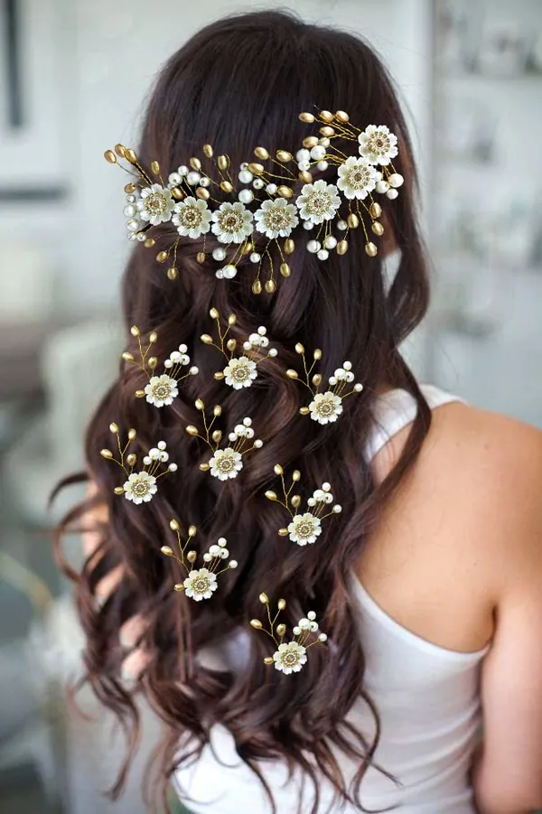 Silver_&_Gold_Artificial_Metal_Flowers_With_Pearls_Bridal_Juda_Pin_Hair_Accessories_For_Women_&_Girls_(14_X_8_X_1_Cm)