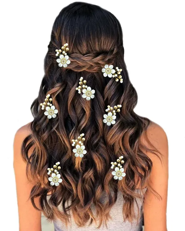 Silver_&_Gold_Attractive_Artificial_And_Pearl_Hair_Vein_And_Hair_Pin_Accessories_For_Women_&_Girls