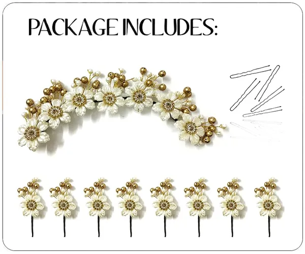 Silver_&_Gold_Attractive_Artificial_And_Pearl_Hair_Vein_And_Hair_Pin_Accessories_For_Women_&_Girls
