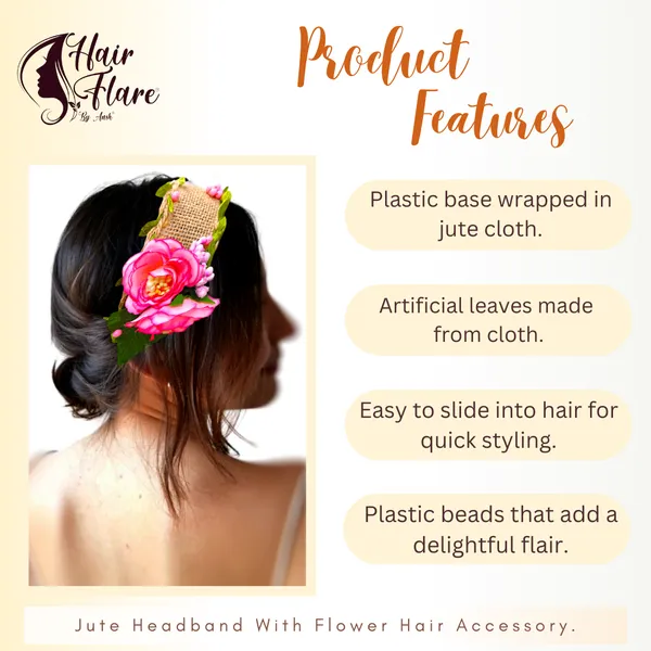Baby_Pink_Delicately_Crafted_Artificial_Leaves_Covered_With_Jute_Cloth_Headband_For_Women_(14_X_8_X_1_Cm)