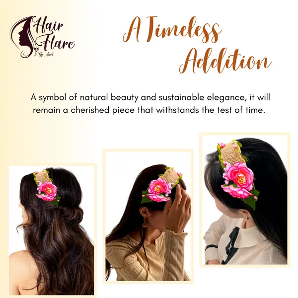 Baby_Pink_Delicately_Crafted_Artificial_Leaves_Covered_With_Jute_Cloth_Headband_For_Women_(14_X_8_X_1_Cm)