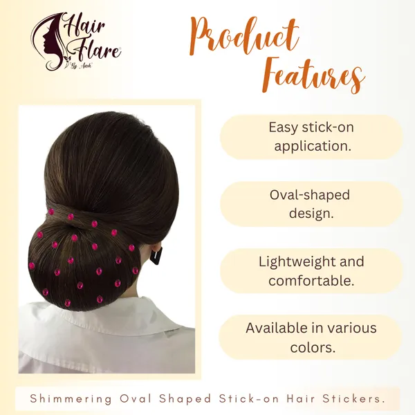Dark_Pink_Shimmering_Oval_Stick_On_Hair_Stickers_(36_Pieces)_(16_X_14_X_10_Cm)
