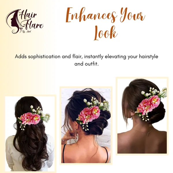 Baby_Pink_Artificial_Flower_Hair_Comb_Slide_For_Women_&_Girls