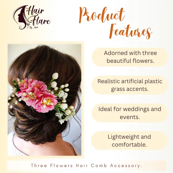 Baby_Pink_Artificial_Flower_Hair_Comb_Slide_For_Women_&_Girls