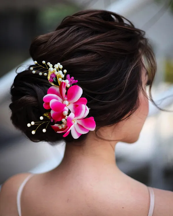 Dark_Pink_Lavender_Flower_Comb_Slide_Bridal_Hair_Accessories_For_Women_&_Girls_(14_X_8_X_1_Cm)