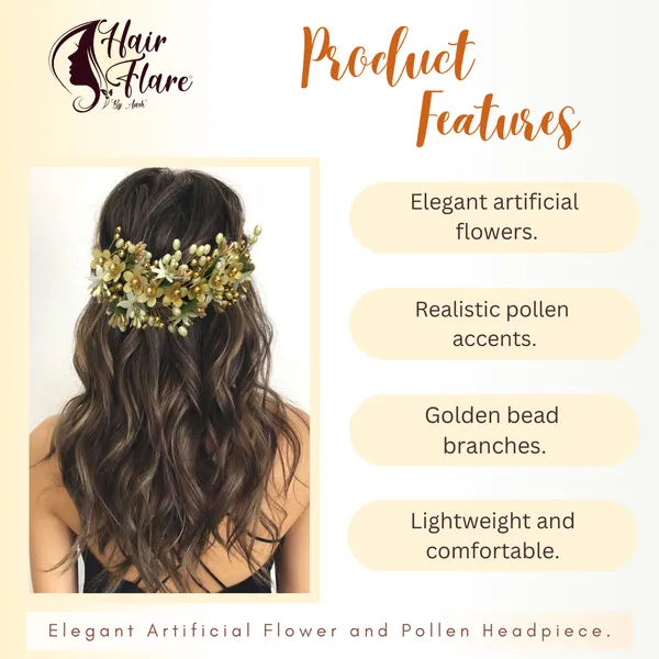 Golden_Artificial_Floral_Hair_Vein_For_Women_&_Girls