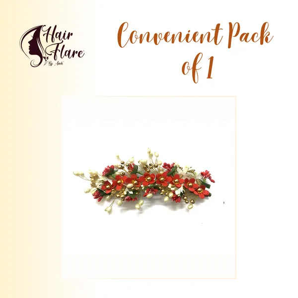 Red_Artificial_Floral_Hair_Vein_For_Women_&_Girls
