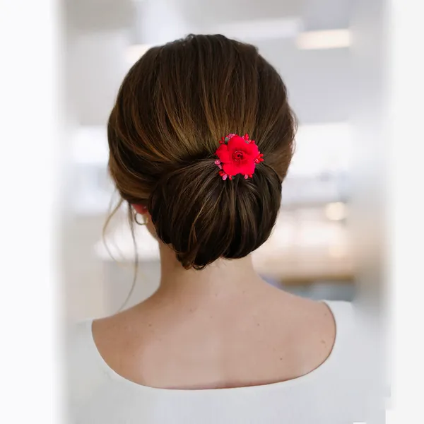 Red_Rose_And_Pollen_Floral_Charming_Flowers_Design_Hairpin_For_Women_&_Girls_(14_X_8_X_1_Cm)