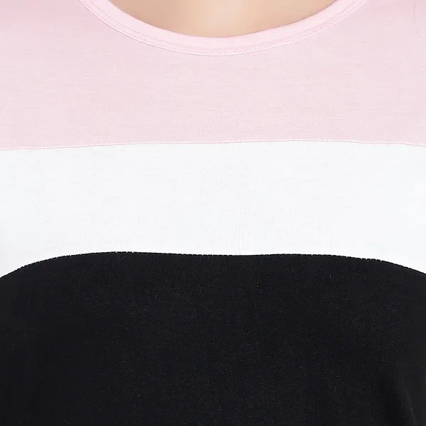Womens_Multi-Color_Cotton_Half-Sleeve_T-shirt__Trendy_&_Comfortable