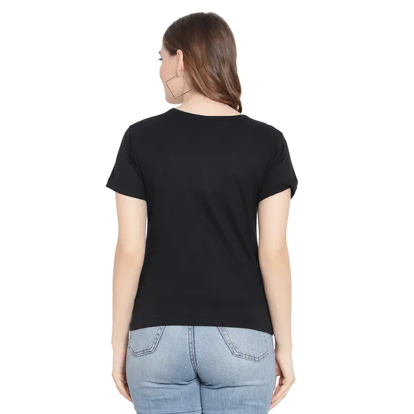 Black_Cotton_Solid_Short_Sleeves_T-Shirt_For_Women